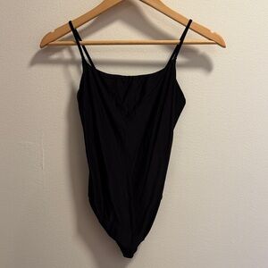 aerie Black Smoothez Bodysuit
